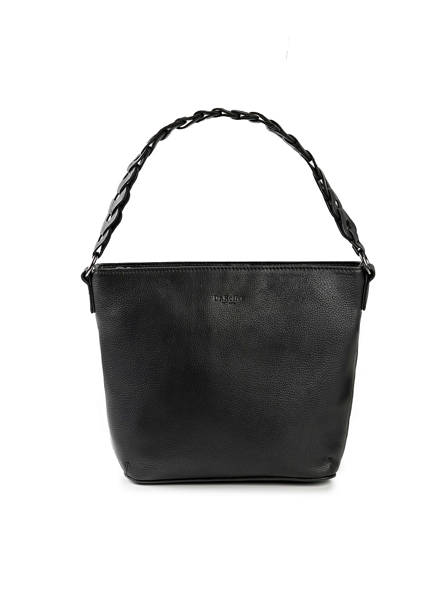 Женская сумка Dr.Koffer из натуральной кожи чёрная