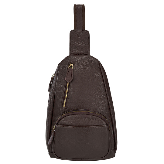 Рюкзак Dr.Koffer из натуральной кожи темно-коричневый