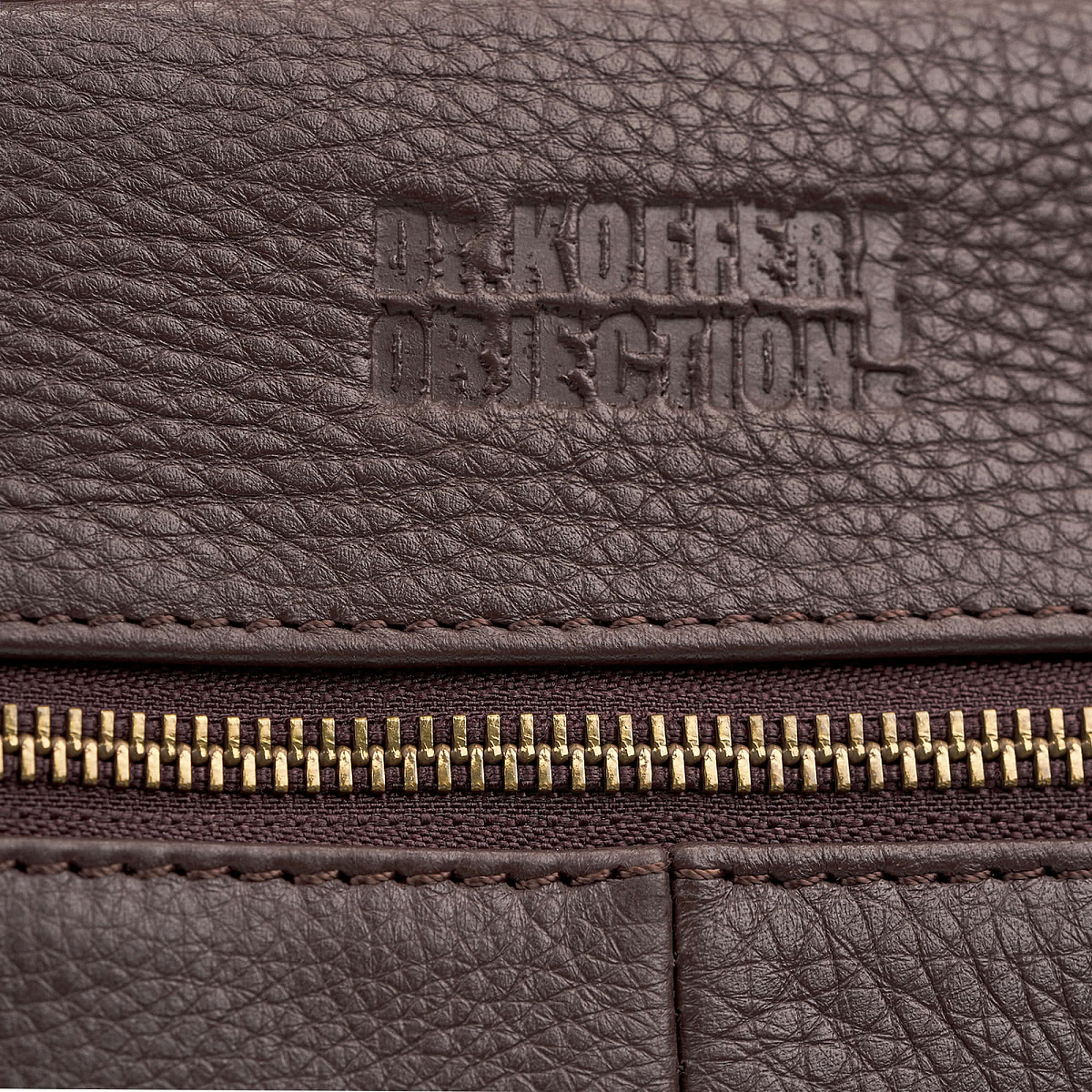 Рюкзак Dr.Koffer из натуральной кожи темно-коричневый