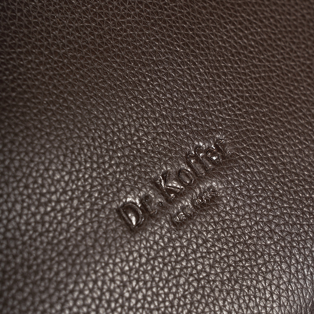 Портфель Dr.Koffer из натуральной кожи темно-коричневый