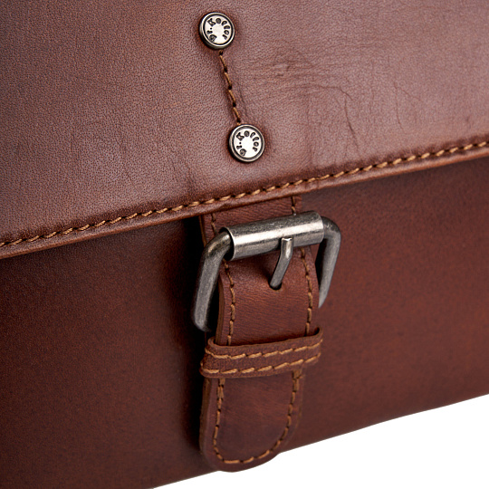 Женская сумка Dr.Koffer из натуральной кожи светло-коричневая