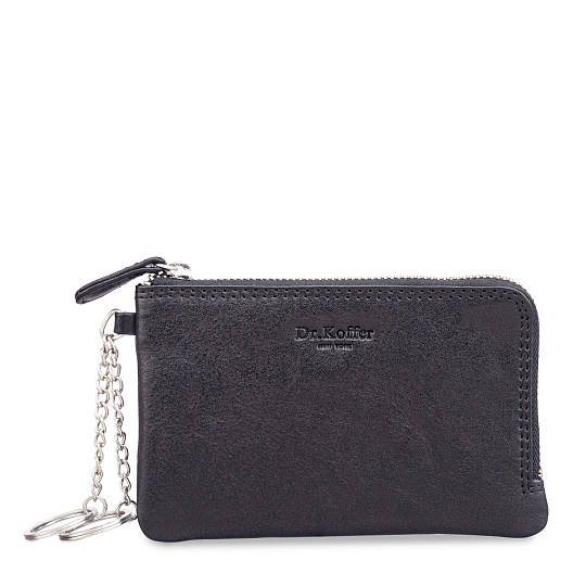 Ключница Dr.Koffer из натуральной кожи черная