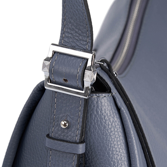 Женская сумка Dr. Koffer из натуральной кожи серая