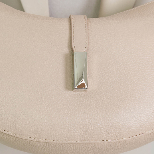 Женская сумка Dr. Koffer из натуральной кожи бежевая