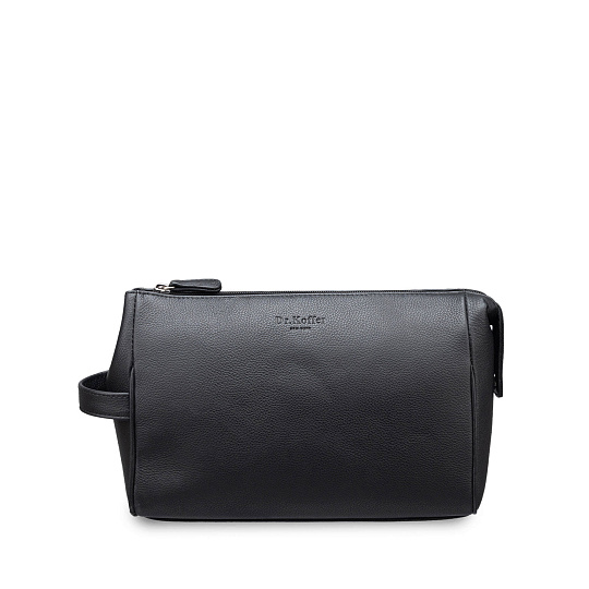 Несессер Dr. Koffer из натуральной кожи черный