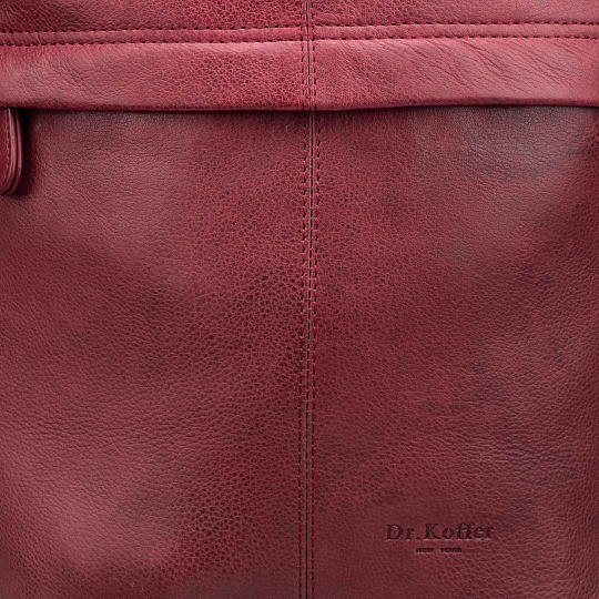 Рюкзак Dr.Koffer из натуральной кожи бордовый