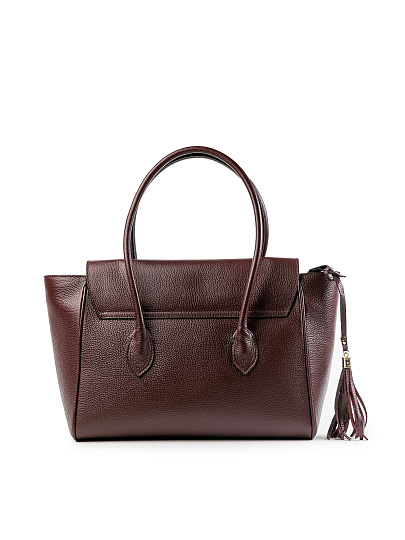 Женская сумка Dr.Koffer из натуральной кожи бордовая