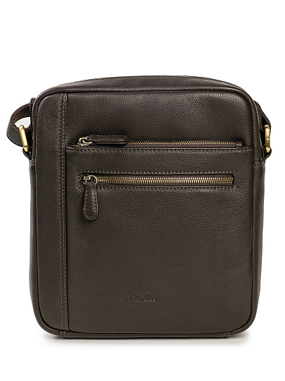 Сумка через плечо Dr.Koffer из натуральной кожи коричневая