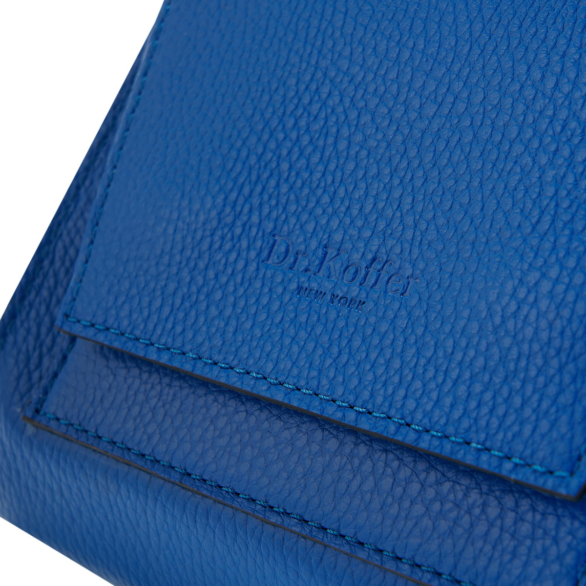 Женская сумка Dr. Koffer из натуральной кожи синяя