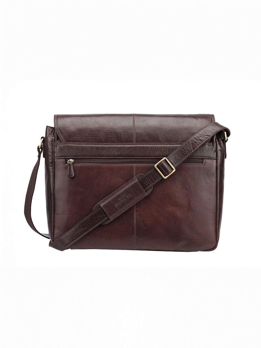 Деловая сумка Dr.Koffer из натуральной кожи коричневая