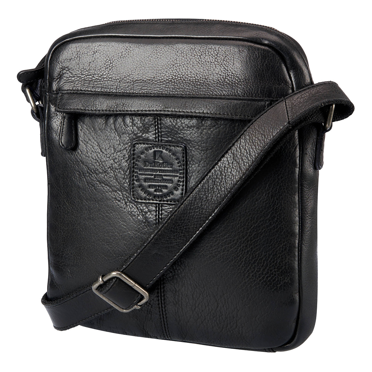 Сумка через плечо Dr.Koffer из натуральной кожи черная