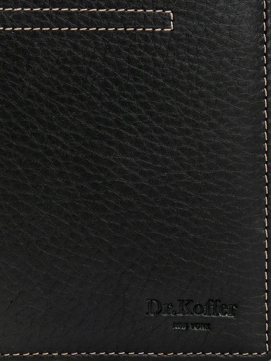 Портмоне Dr.Koffer из натуральной кожи черное