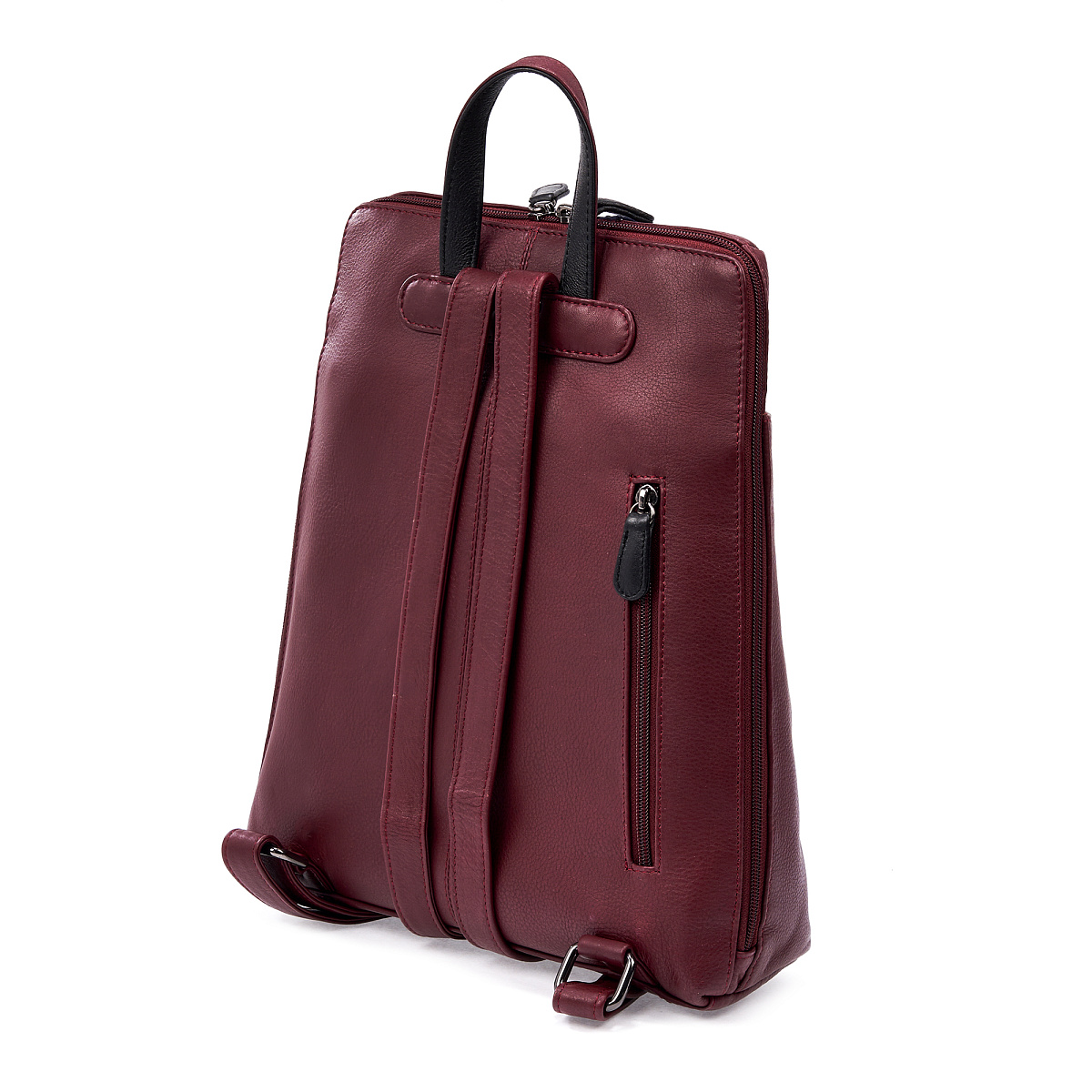 Рюкзак Dr.Koffer из натуральной кожи бордовый