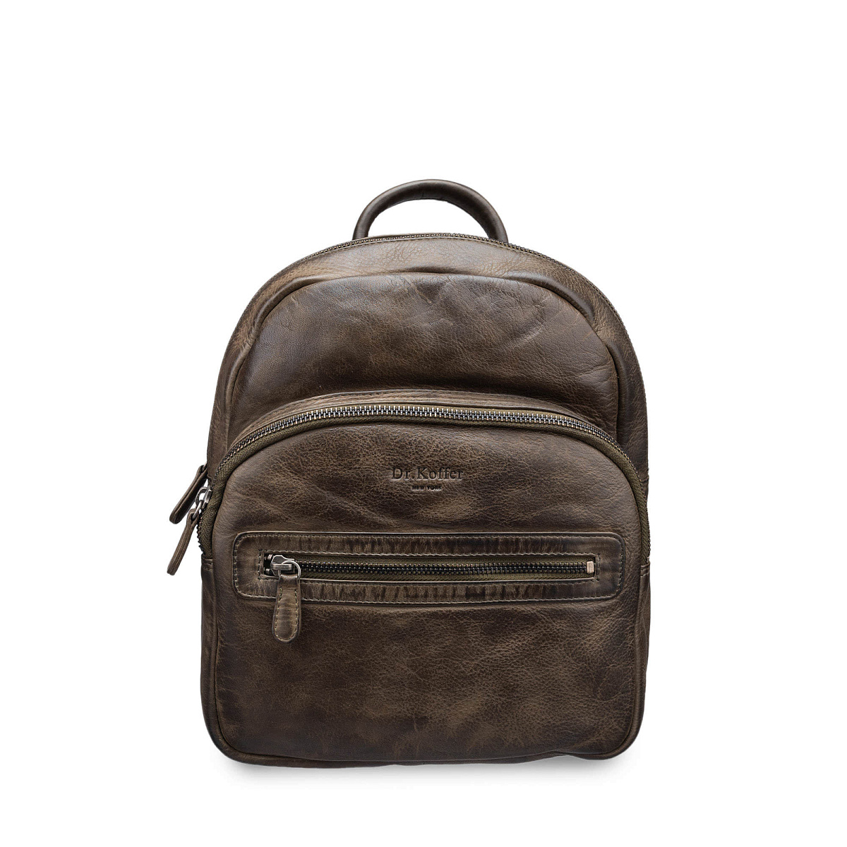 Рюкзак Dr.Koffer из натуральной кожи коричневый