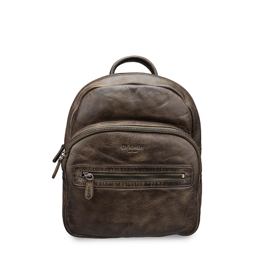 Рюкзак Dr.Koffer из натуральной кожи коричневый