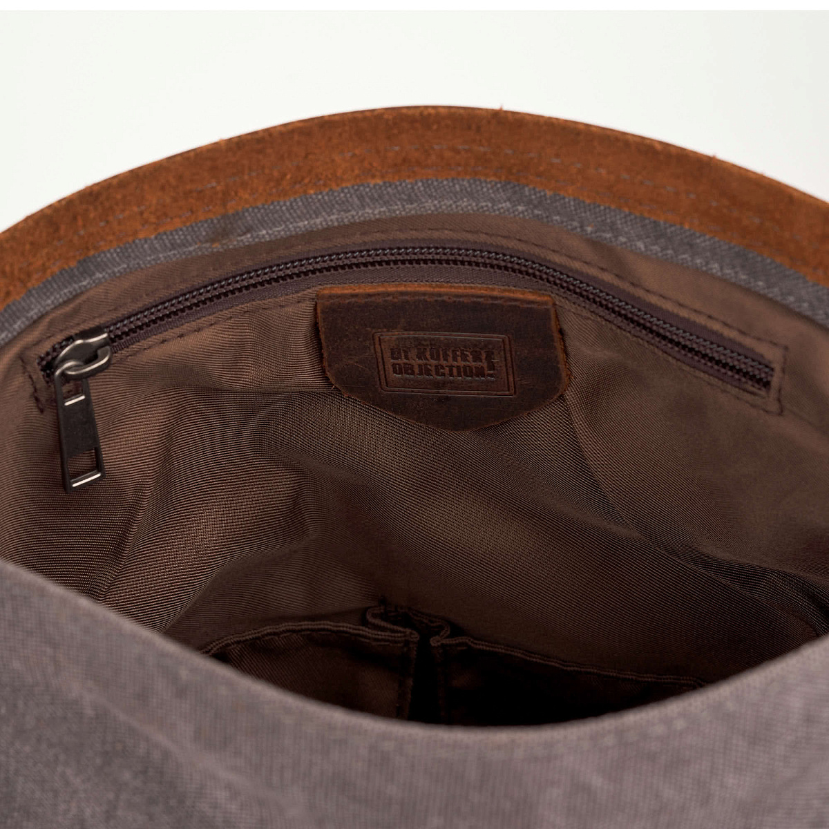 Сумка через плечо Dr.Koffer из канваса и натуральной кожи