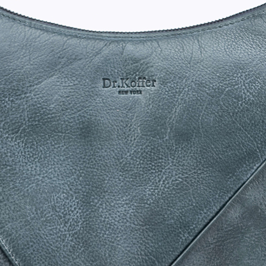 Женская сумка Dr.Koffer из натуральной кожи голубая