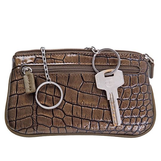 Ключница Dr.Koffer из натуральной кожи бронзовая