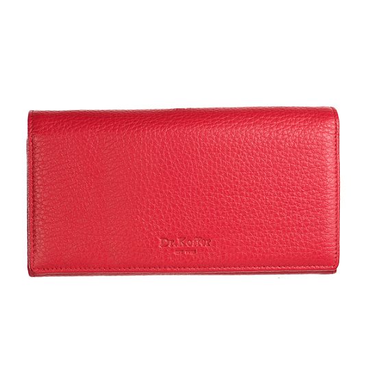 Портмоне Dr.Koffer из натуральной кожи красное