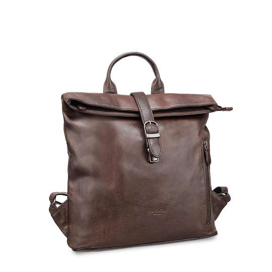 Рюкзак Dr.Koffer из натуральной кожи темно-коричневый