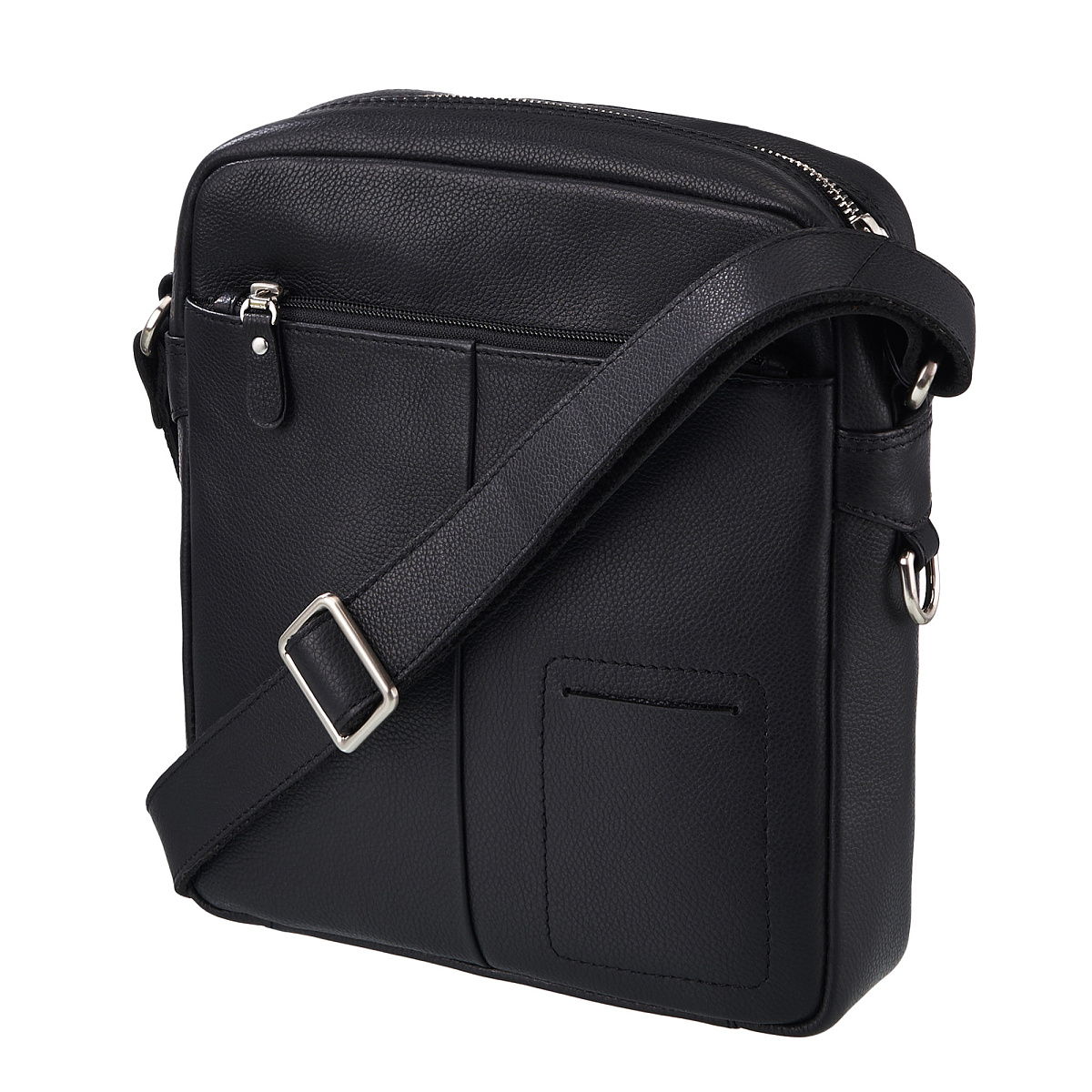 Сумка через плечо Dr.Koffer из натуральной кожи черная