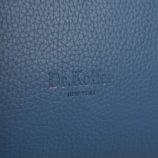 Женская сумка Dr. Koffer из натуральной кожи синяя