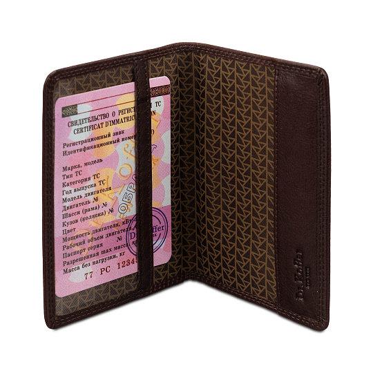 Обложка для паспорта Dr. Koffer из натуральной кожи