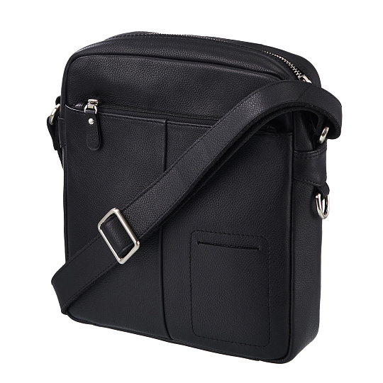 Сумка через плечо Dr.Koffer из натуральной кожи черная