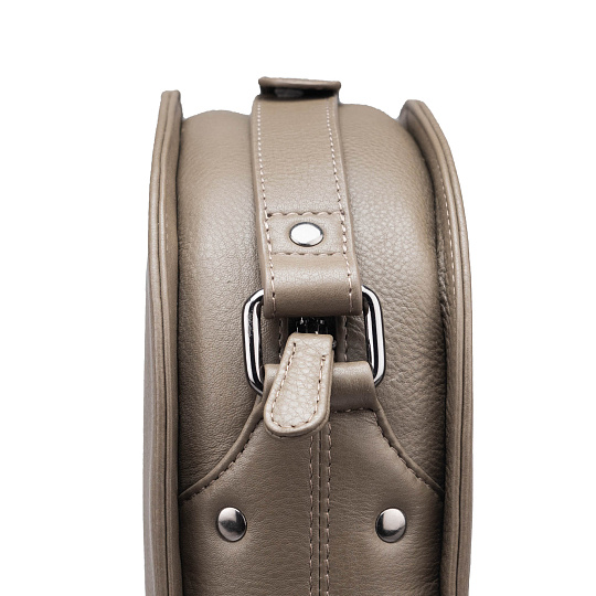 Женская сумка Dr.Koffer из натуральной кожи бежевая