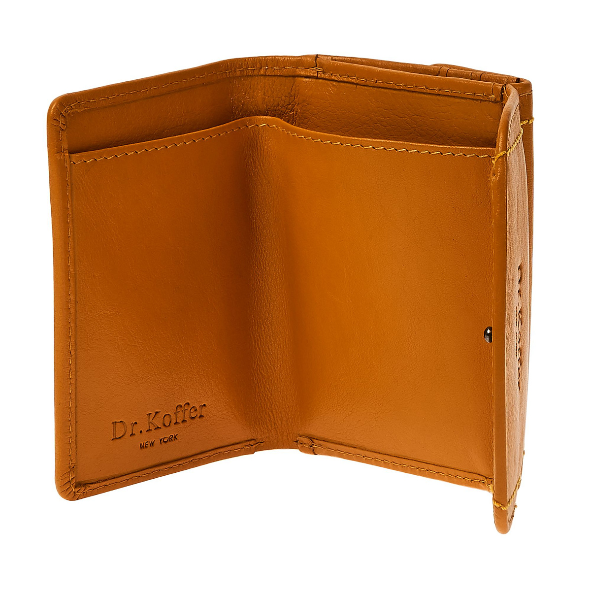Портмоне Dr.Koffer из натуральной кожи желтое