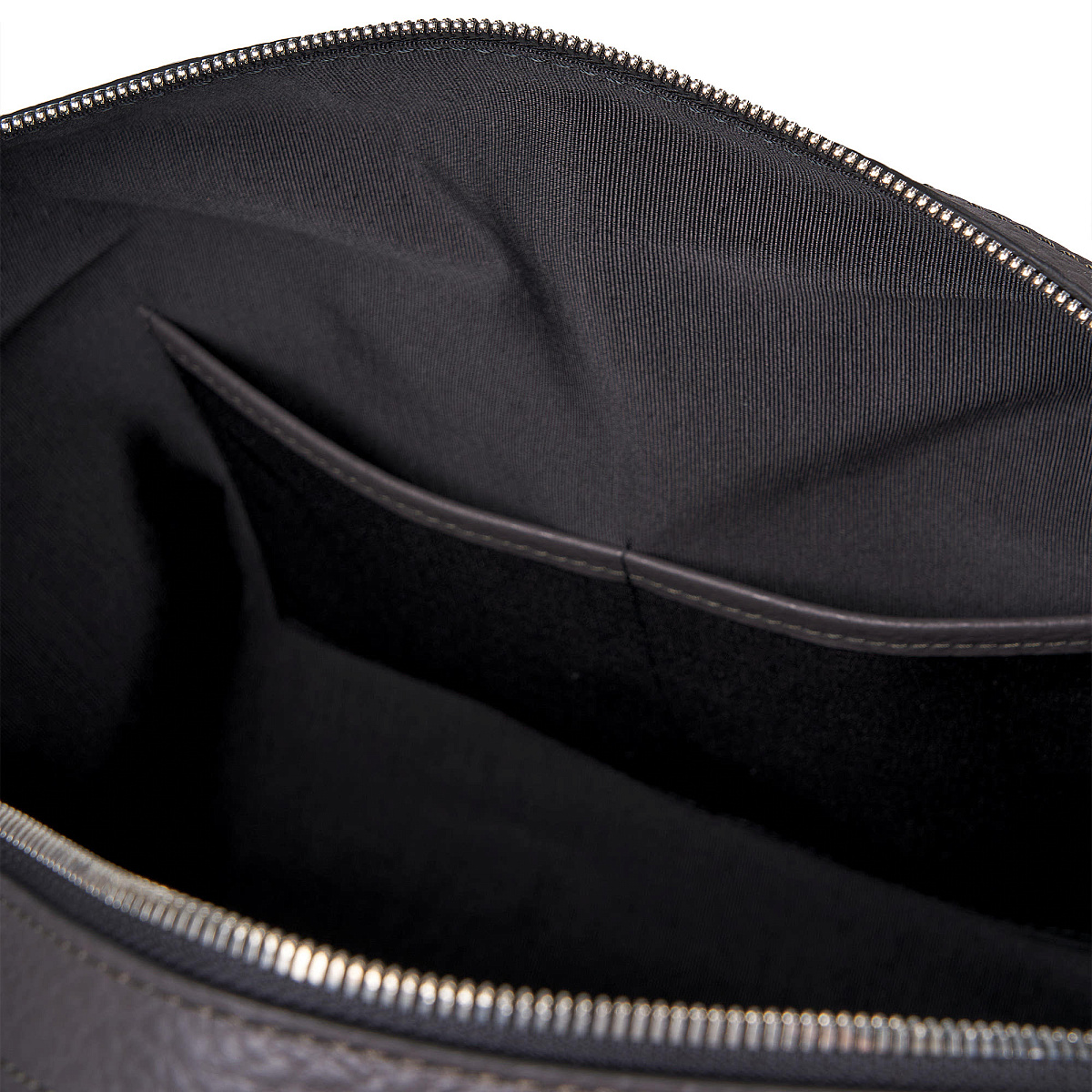 Сумка дорожная Dr.Koffer из натуральной кожи серая