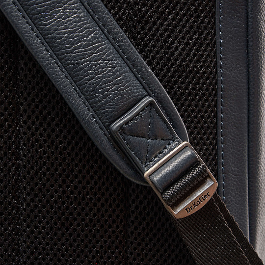 Рюкзак Dr.Koffer из натуральной кожи синий