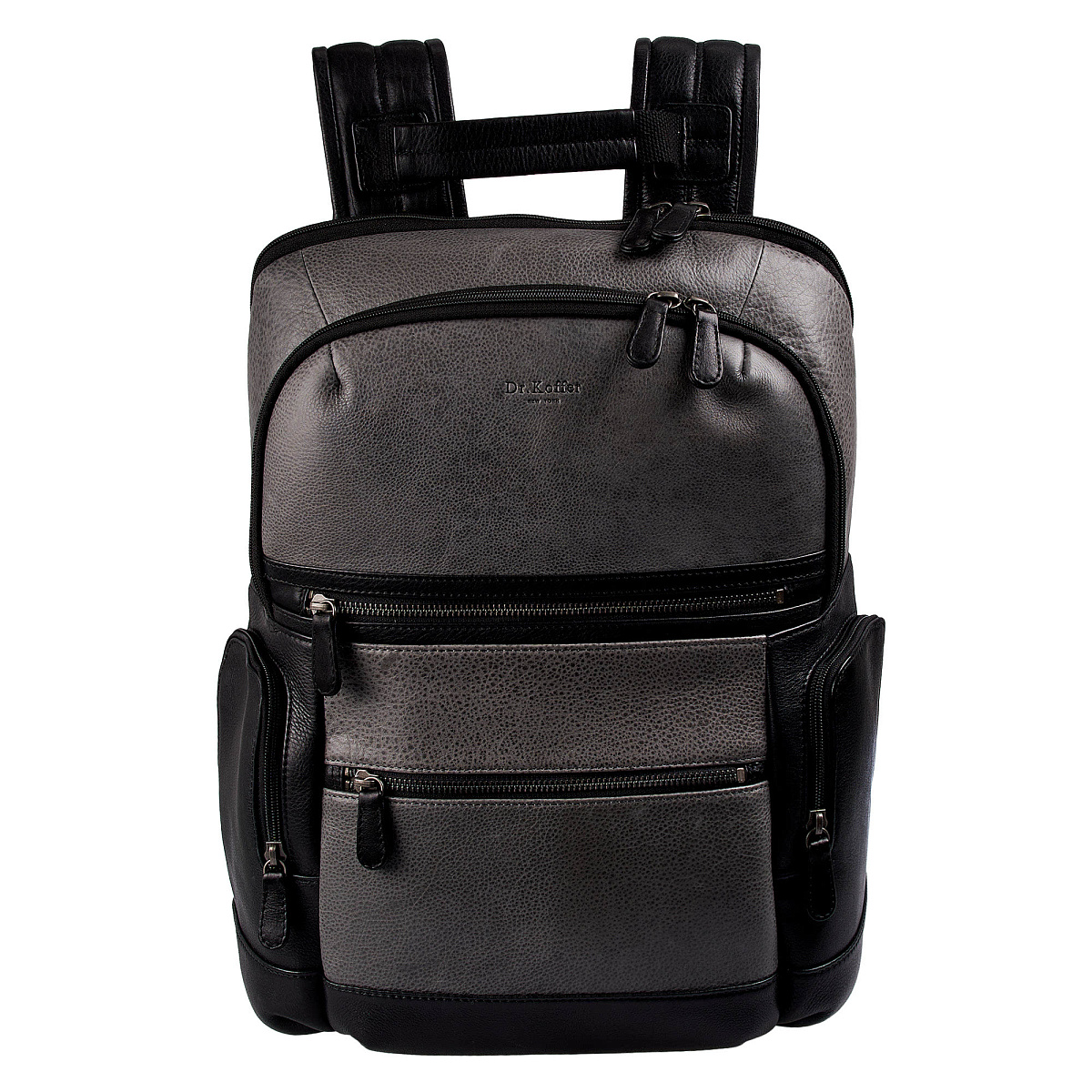 Рюкзак Dr.Koffer из натуральной кожи серый