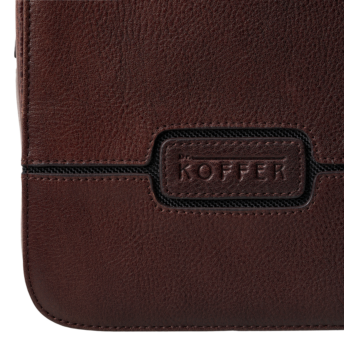 Сумка через плечо Dr.Koffer из натуральной кожи коричневая