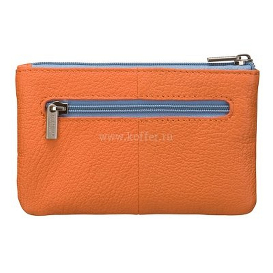 Яркая кожаная ключница на молнии Dr.Koffer X510374-170-58