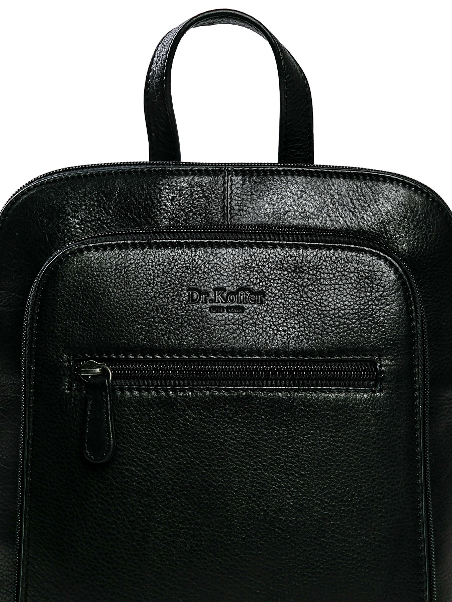 Рюкзак Dr.Koffer из натуральной кожи черный