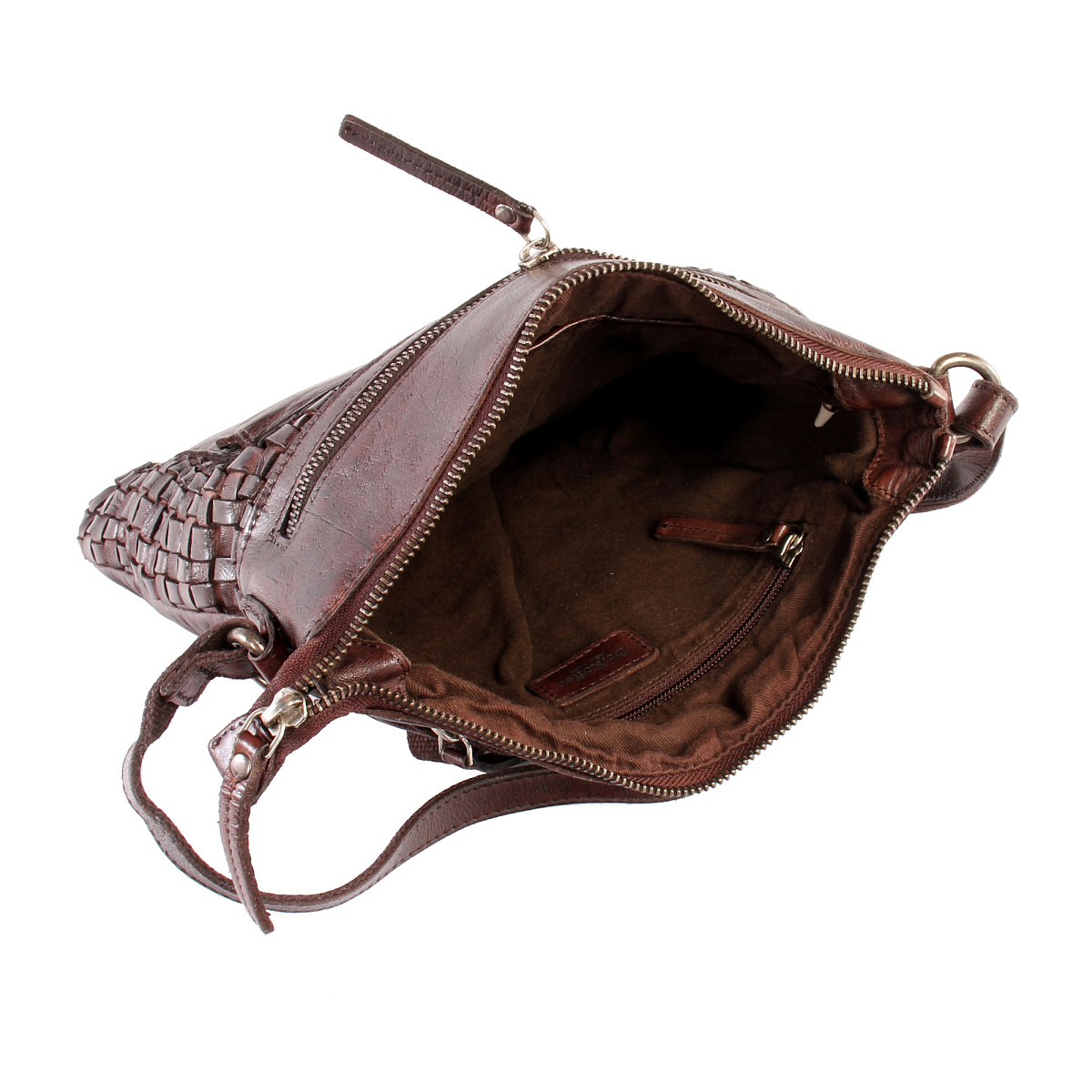 Сумка через плечо Dr.Koffer из натуральной кожи коричневая