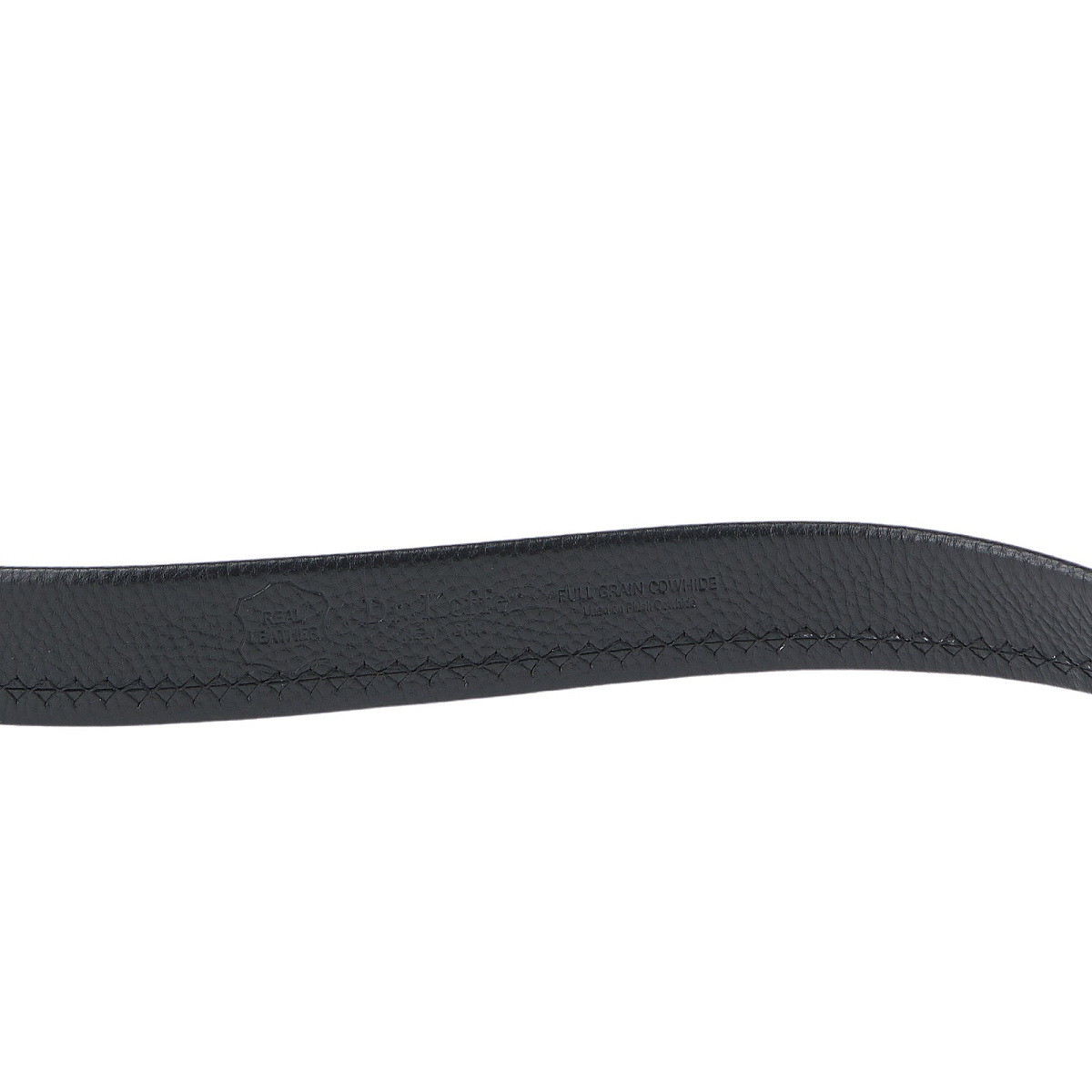 Ремень Dr. Koffer из натуральной кожи черный