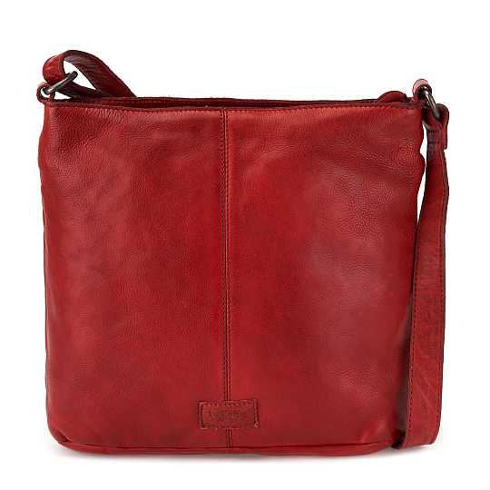 Сумка через плечо Dr.Koffer из натуральной кожи красная