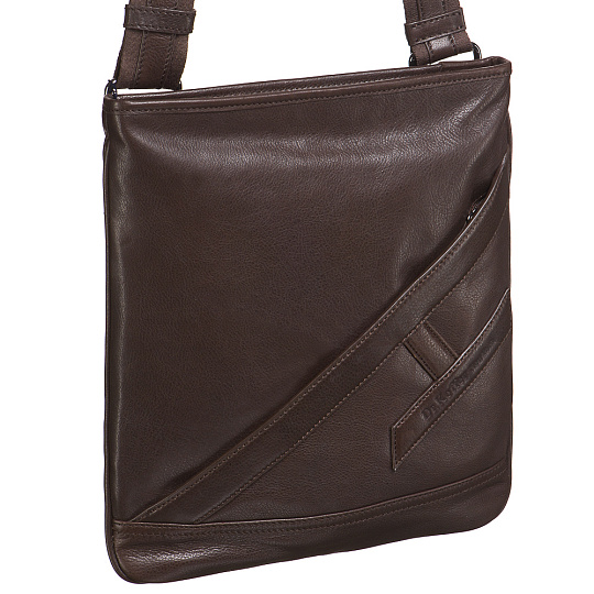 Сумка через плечо Dr.Koffer из натуральной кожи коричневая