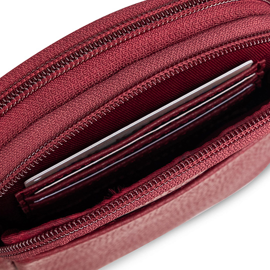 Женская сумка Dr. Koffer из натуральной кожи бордовая