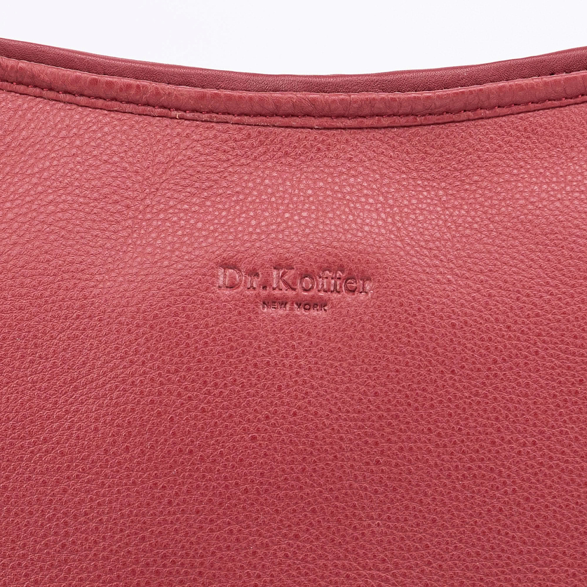 Женская сумка Dr.Koffer из натуральной кожи бордовая