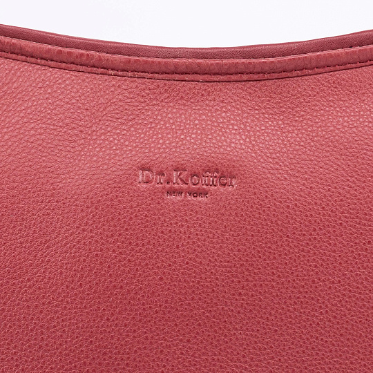 Женская сумка Dr.Koffer из натуральной кожи бордовая