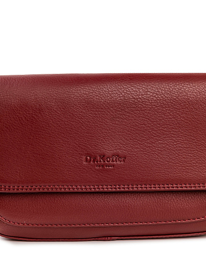 Женская сумка Dr.Koffer из натуральной кожи красная