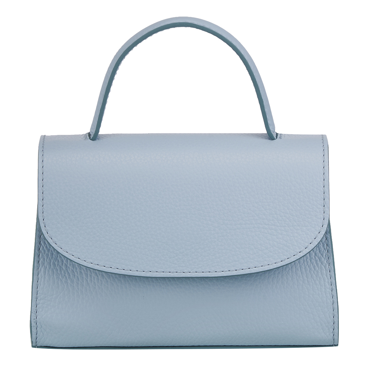 Женская сумка Dr. Koffer из натуральной кожи голубая