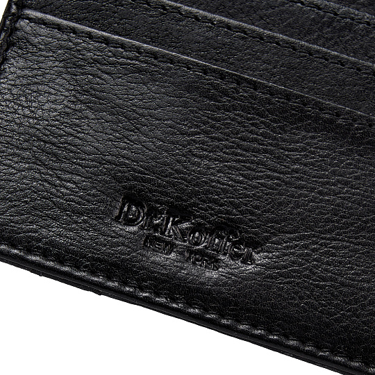 Кредитница Dr.Koffer из натуральной кожи черная