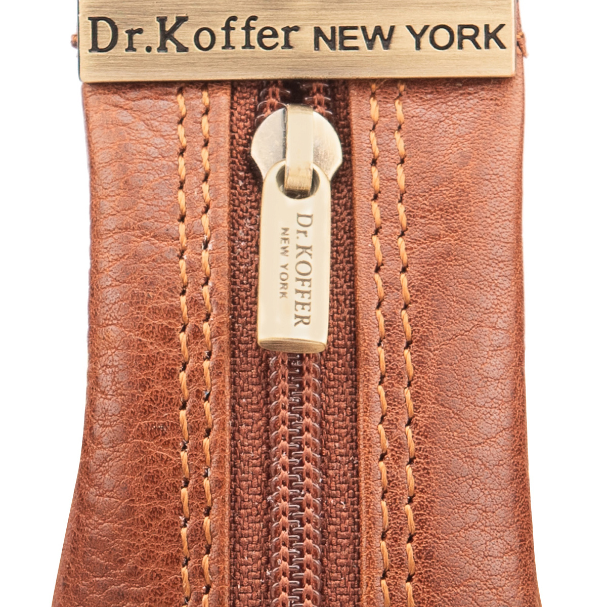 Коричневая ключница из натуральной кожи Dr. Koffer