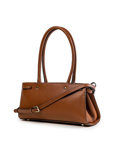 Женская сумка Dr.Koffer из натуральной кожи коричневая