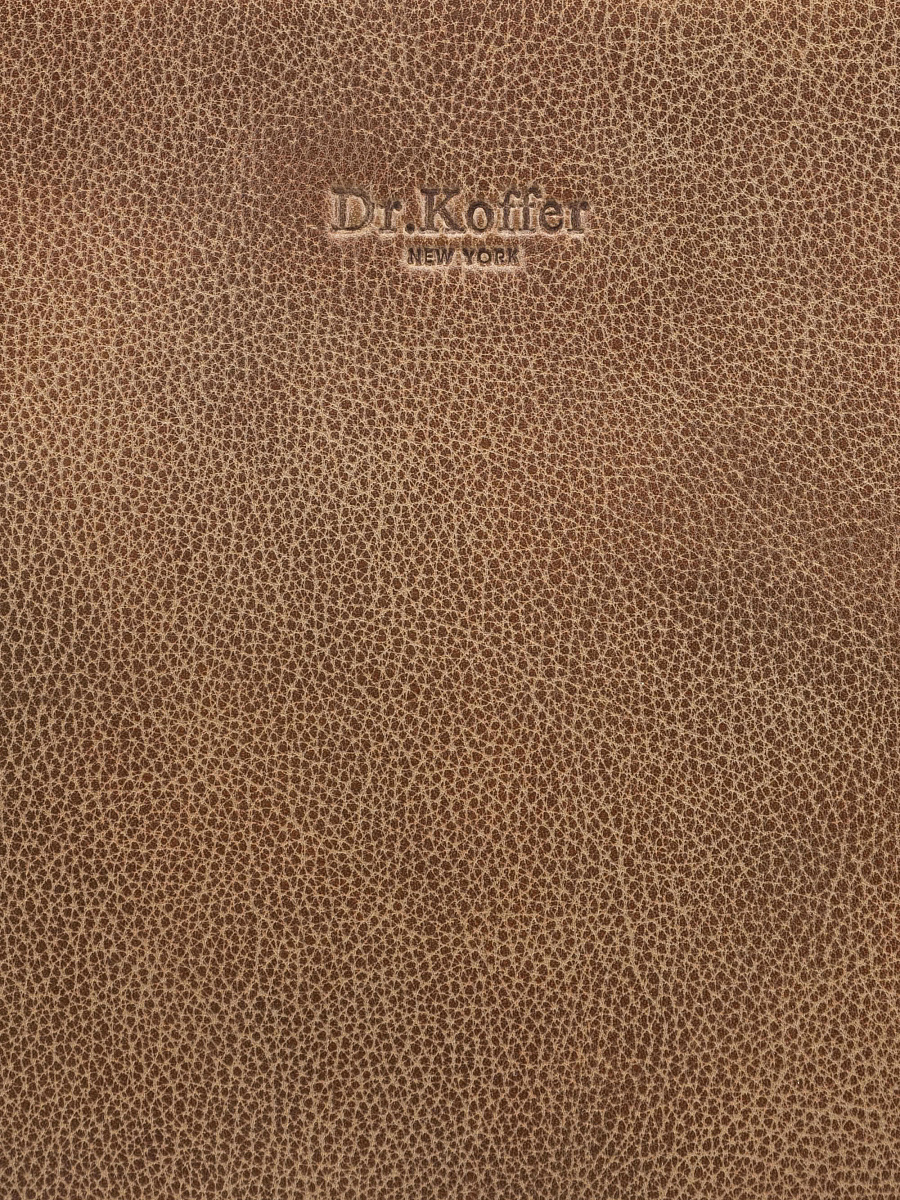 Сумка для документов Dr. Koffer из натуральной кожи коричневая