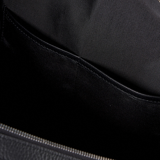 Сумка дорожная Dr.Koffer  из натуральной кожи черная